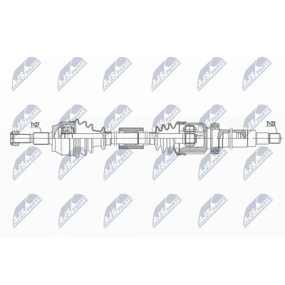 Kuva Vetoakseli, Etuakseli, oikea Ford c max II, Focus III, sedan turnier Grand OE 1758155, AV613B436HA