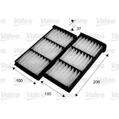 Kuva VALEO CLIMFILTER COMFORT 715545 Raitisilmasuodatin Hiukkassuodatin 206, 206 95 37