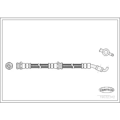 Kuva Jarruletku, Etuakseli, Edessä MAZDA 121 II, DEMIO OE D06143980, D06143980A