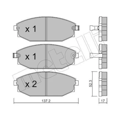 Kuva Jarrupalasarja, levyjarru METELLI 22 0363 0