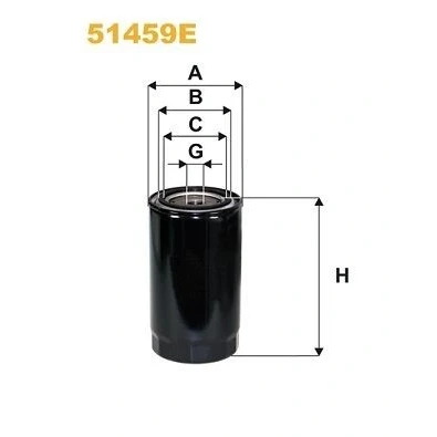 Kuva WIX FILTERS 51459E Öljynsuodatin 3/4 16 UNF Ruuvattava suodatin VOLKSWAGEN: LT 28 35 I Flatbed Kuorma auto / Alusta, Van
