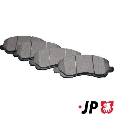 Kuva JP GROUP 5063600910 Jarrupalat Etuakseli akustisella kulumavaroittimella JEEP: Compass, Patriot, DODGE: Caliber, Avenger Sedan