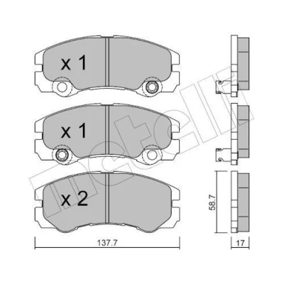 Kuva Jarrupalasarja, levyjarru METELLI 22 0357 1