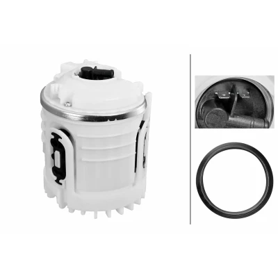 Kuva HELLA 8TF 358 306 311 Polttoainepumppu Tiivisteillä, Ilman tankin anturia Sähköinen Bensiini