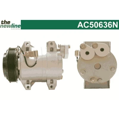 Kuva The NewLine AC50636N Ilmastoinnin Kompressori DKS17D VOLVO: S60 I, V70 2, S80 I
