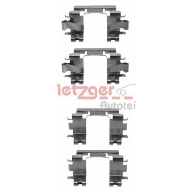 Kuva METZGER 109 1257 Tarvikesarja, Jarrupala HONDA: Jazz 2, CIVIC 6 Stufenheck, Coupe