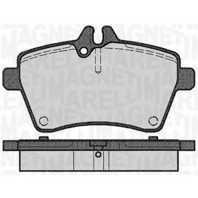 Kuva MAGNETI MARELLI 363916060309 Jarrupalat Kulumisenilmaisemelle MERCEDES BENZ: A sarja, B sarja