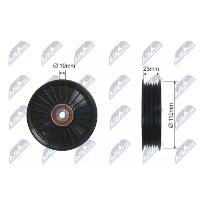 Kuva Ohjainrulla, moniurahihna OPEL, RENAULT, VAUXHALL, VOLVO OE 56 36 412, 77 01 208 788, 8 97250750 1