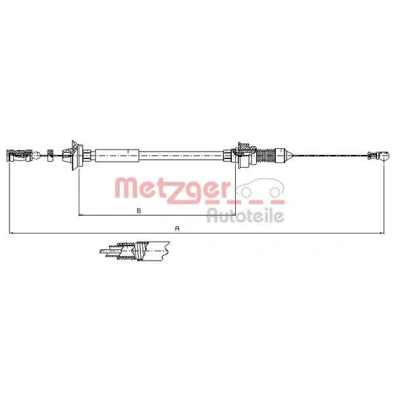 Kuva METZGER 1173.7 Kaasuvaijeri COFLE