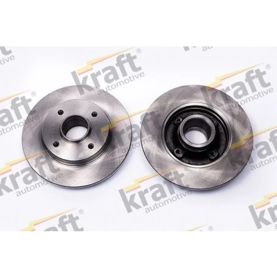 Kuva KRAFT 6055925 Jarrulevyt 249, 249,0 9,0 4 täysi ilman pyöränlaakeria, ABS sensorirengasta PEUGEOT: 307 Hatchback, Farmari, SW