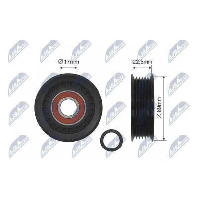 Kuva Ohjainrulla, moniurahihna OPEL SIGNUM Halvkombi, VECTRA C, C GTS, Kombi OE 56 36 437, 59 54 763, 77 01 052 775