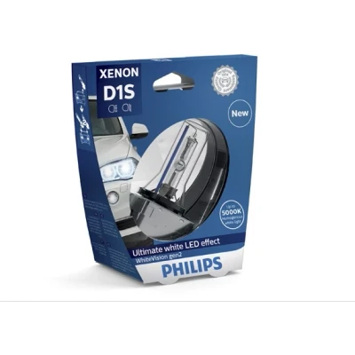 Kuva Xenon lamppu PHILIPS WhiteVision gen2 D1S Pk32d 2 CADILLAC, BMW, LAND ROVER, JEEP, VOLVO, ALPINA, SAAB, RENAULT, ABARTH, SEAT, KIA, NISSAN, MI
