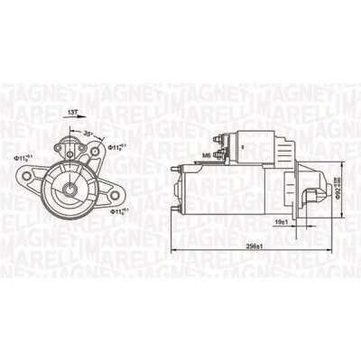 Kuva MAGNETI MARELLI 063720977010 Starttimoottori 12 2,2 13 FORD: Transit Mk3 Flatbed Kuorma auto/Alusta, Mk4 Bussi