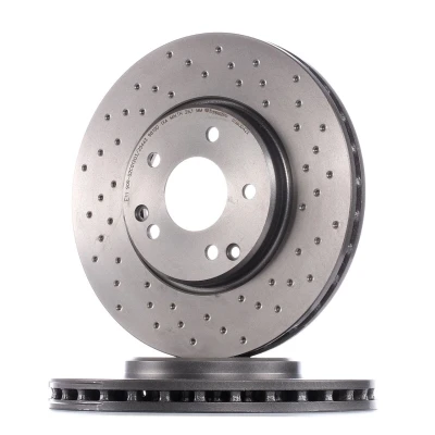Kuva BREMBO XTRA LINE 09.8304.2X Jarrulevyt 300 28 5 rei&#039;itetty/tuuletettu sisältä pinnoitettu hiiliteräs Ruuveilla MERCEDES BENZ: CLK Coupe