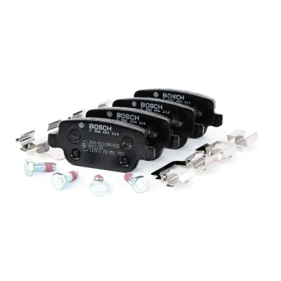 Kuva BOSCH 0 986 494 214 Jarrupalat Low Metallic Ruuveilla Tarvikkeilla FORD: MONDEO 4 Turnier, S Max Mk1, 4, LAND ROVER: Freelander 2 SUV