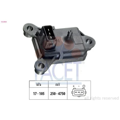 Kuva FACET 10.3003 Paineilma Anturi, Korkeus Made in Italy OE Equivalent
