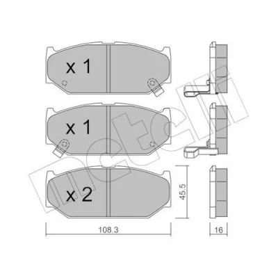 Kuva Jarrupalasarja, levyjarru METELLI 22 0897 0
