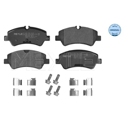Kuva MEYLE 025 256 0418 Jarrupalat ORIGINAL Quality Taka akseli Kulumisenilmaisemelle Huudonvaimennuspellillä FORD: Transit Mk6 Van, V363 Van