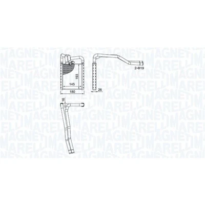 Kuva MAGNETI MARELLI 350218508000 Lämmityslaitteen Kenno