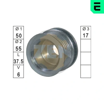 Kuva Hihnapyörä, laturi AUDI, FORD, SEAT, SKODA, VW OE 028 903 119 1, F, 9947108
