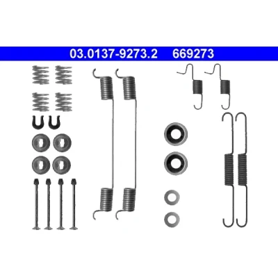 Kuva ATE 03.0137 9273.2 Tarvikesarja Jarrukengät NISSAN: Pick up, Navara TERRANO 1