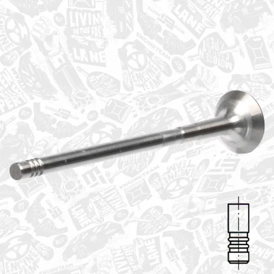 Kuva Pakoventtiili, Poistopuoli ALFA ROMEO, CHEVROLET, FIAT, FORD, LANCIA, OPEL, SUZUKI, VAUXHALL OE 12915 68L10 000, 55223836, 641101