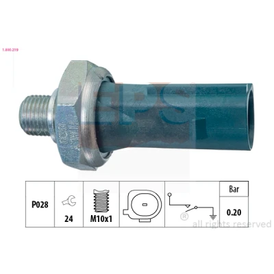 Kuva EPS 1.800.219 Öljynpaineanturi M10x1 Made in Italy OE Equivalent