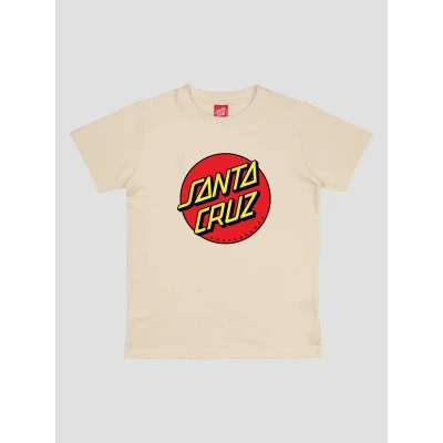 Kuva Santa Cruz Youth Classic DOT Unisex Printtipaita lapsille, Koko: 140 152, Chalk