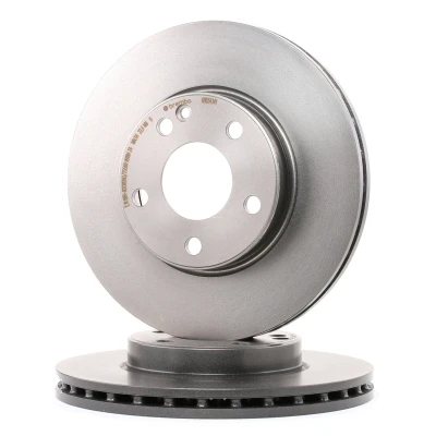 Kuva BREMBO COATED DISC LINE 09.B343.41 Jarrulevyt 280 25 5 tuuletettu sisältä pinnoitettu hiiliteräs Ruuveilla MERCEDES BENZ: CLA Coupe, B sarja, A sarja