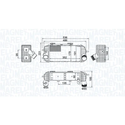 Kuva MAGNETI MARELLI 351319205760 Välijäähdytin