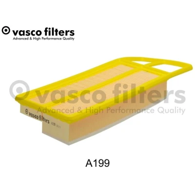 Kuva DAVID VASCO A199 Ilmansuodatin 52 131 356 suorakulmainen (rectangular) Suodatinpanos Esisuodattimella FIAT: 500 Hatchback, Punto Evo Hatchback