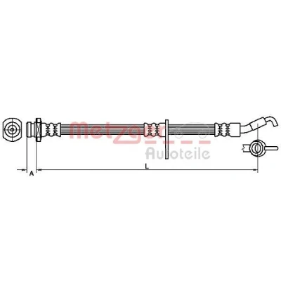 Kuva METZGER 4110490 Jarruletku 394 SUZUKI: SX4 I Hatchback