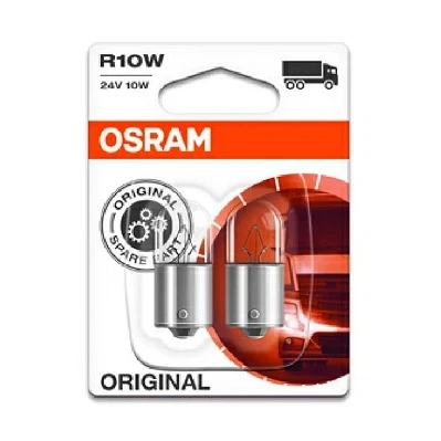 Kuva OSRAM ORIGINAL LINE 5637 02B Polttimo, Rekisterikilvenvalo 24 10 R10W BA15s MERCEDES BENZ: AXOR 2