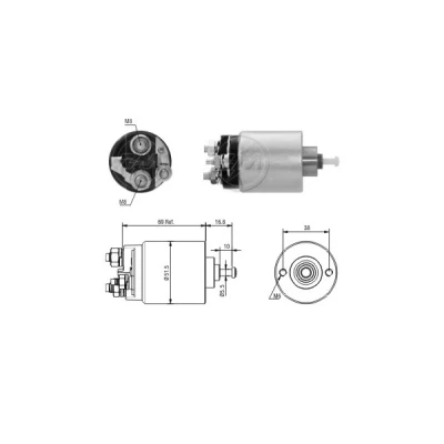 Kuva Magneettikytkin, käynnistin FORD, MAZDA, VOLVO OE 2S6U 11000 EB, 3M5T AE, YC1U AB