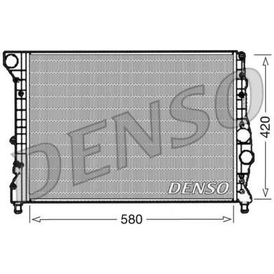 Kuva DENSO DRM01001 Jäähdytin Alumiini 580 420 28