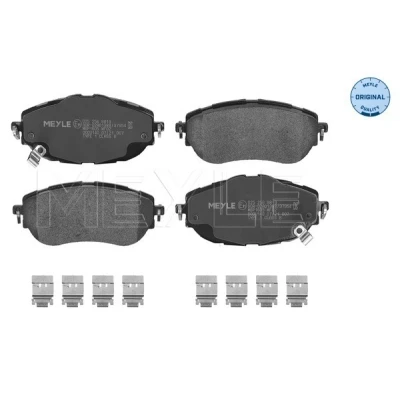 Kuva MEYLE 025 256 9819 Jarrupalat ORIGINAL Quality Etuakseli akustisella kulumavaroittimella Huudonvaimennuspellillä TOYOTA: Corolla X Sedan