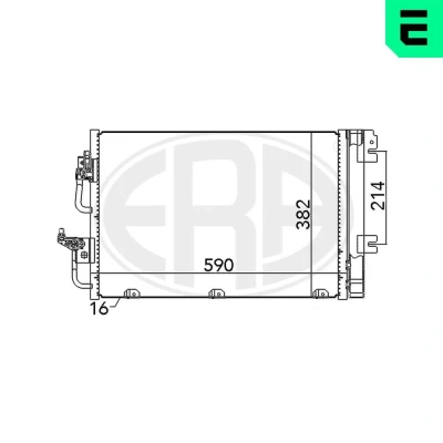 Kuva ERA 667056 Ilmastoinnin Lauhdutin Vedenerottimella OPEL: Zafira B