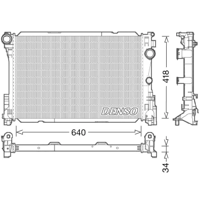 Kuva DENSO DRM17049 Jäähdytin 640 461 34