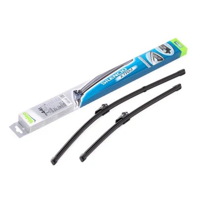 Kuva Pyyhkijänsulka Valeo Silencio X.trm, Flat Blade Set 574641 Edessä Rungottomat Top Lock VOLKSWAGEN: Caddy 3, Touran I