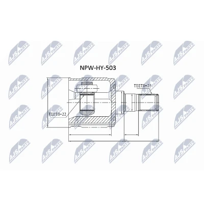Kuva NTY NPW HY 503 Vetonivel Vaihteiston puoli HYUNDAI: Getz