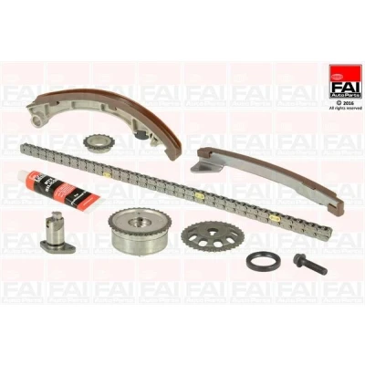 Kuva FAI AutoParts TCK59VVT Jakoketjusarja Tiivisteillä, Hammaspyörillä Yksinkertainen, Niittiketju TOYOTA: Corolla IX Hatchback, Avensis II Station Wagon