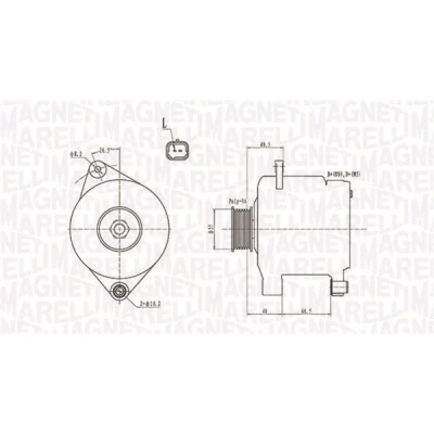 Kuva Laturi RENAULT CLIO II, Skåp/halvkombi KANGOO, KANGOO Express OE 7700105539, 7700436671, 7711134267