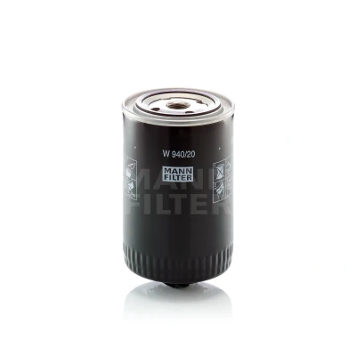 Kuva MANN FILTER W 940/20 Öljynsuodatin 3/4 16 UNF 2 peruutuksenestoventtiilillä Ruuvattava suodatin VOLKSWAGEN: Passat B5 GP Sedan, Variant