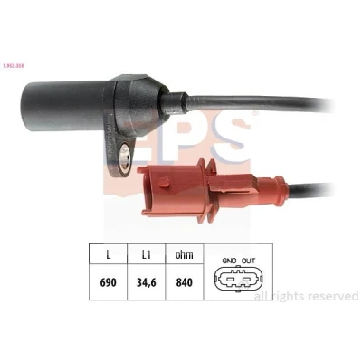 Kuva EPS 1.953.356 Kampiakselin Asentotunnistin Made in Italy OE Equivalent FIAT: Siena, Brava Hatchback, BRAVO 1