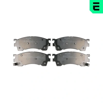 Kuva OPTIMAL BP 09811 Jarrupalat Etuakseli akustisella kulumavaroittimella MAZDA: 626 V Hatchback, Sedan, 323 F 6