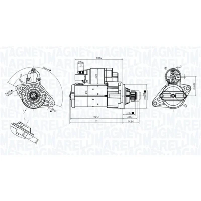 Kuva Käynnistin audi, seat, skoda, vw OE 02E911022H, 02E911022HX, 02E911023M