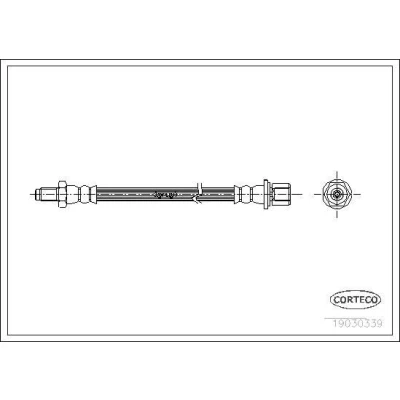 Kuva CORTECO 19030339 Jarruletku Edessä ja takana 319 TOYOTA: Land Cruiser Prado 70 SUV, 60