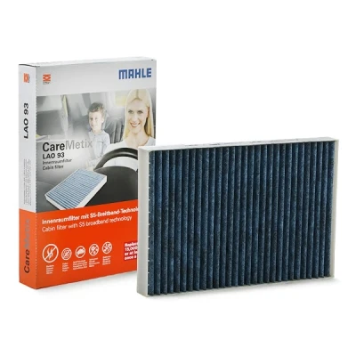 Kuva MAHLE ORIGINAL LAO 93 Raitisilmasuodatin Aktiivihiilisuodatin, anti allergisella vaikutuksella, Antibakteerisella vaikutuksella 297,5 204 30,0 CST4624
