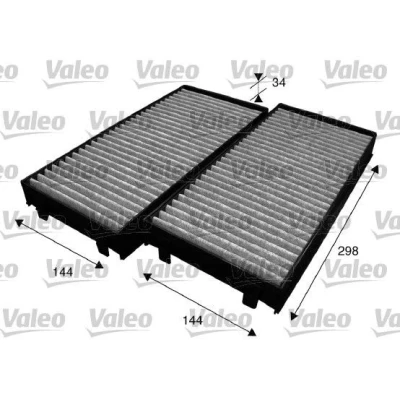 Kuva VALEO CLIMFILTER PROTECT 715584 Raitisilmasuodatin Aktiivihiilisuodatin 293 138 34 BMW: X5, X6