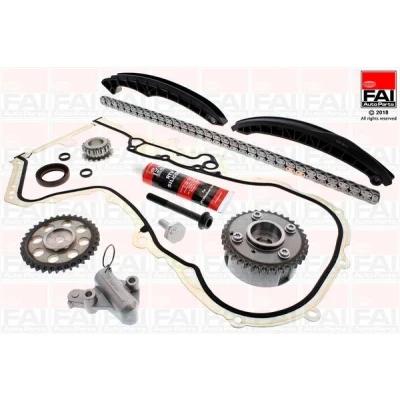 Kuva FAI AutoParts TCK202LVVT Jakoketjusarja Tiivisteillä, Hammaspyörillä Yksinkertainen, Ketju hiljainen AUDI: A3 Hatchback, Sportback